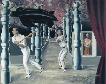 Rene Magritte Painting - the secret player 1927 Rene Magritte